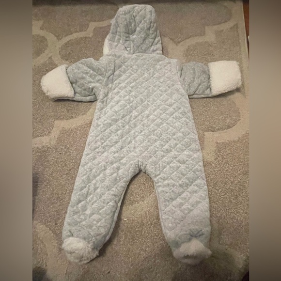 Little me Gray Winter Snowsuit  6-9 months - Picture 8 of 8